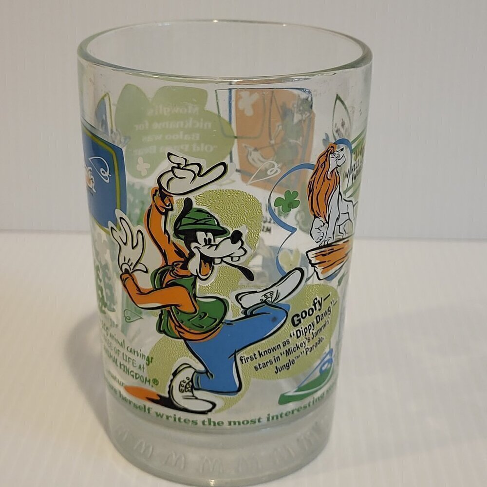McDonald's Disney 100 Years of Magic Glass Animal Kingdom Goofy Mickey Mouse